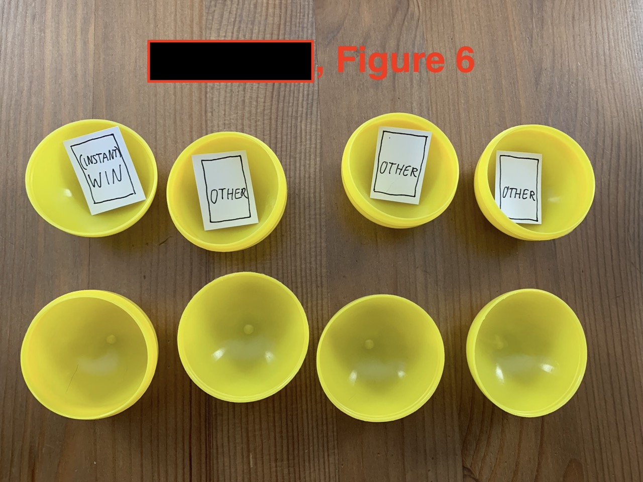 Figure 6 - Placing cut-outs in drawing balls
