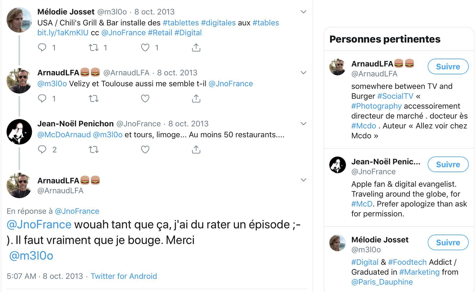 Tweet exchange with Jean-Noël Penichon